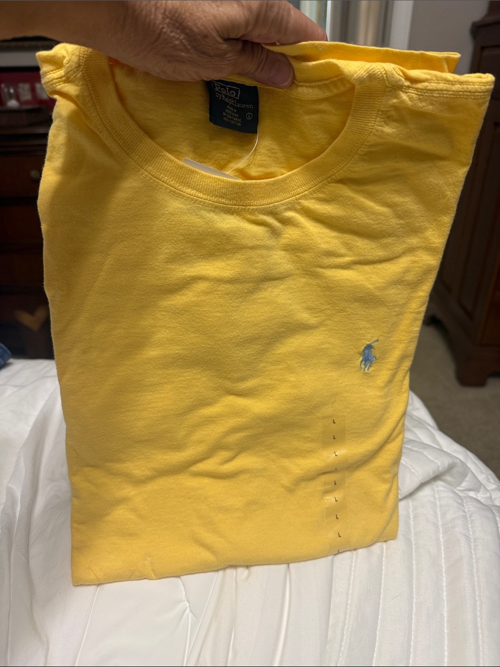 Polo by Ralph Lauren Yellow Short Sleeve Crewneck Tee